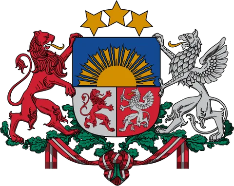 Escudo de Letonia